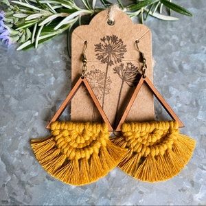 Handmade macrame earrings